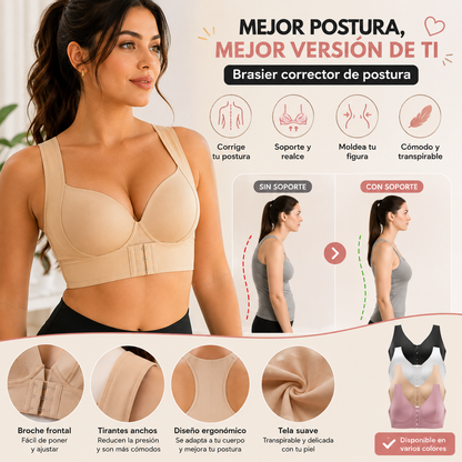 Brasier Corrector de Postura 5 en 1 | Realza tu Figura y Disfruta de Máxima Comodidad
